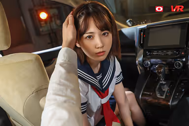 [VR] Sweaty And Steamy Girl. Thick Raw Car Sex With S*****t - Wan Horikita gallery