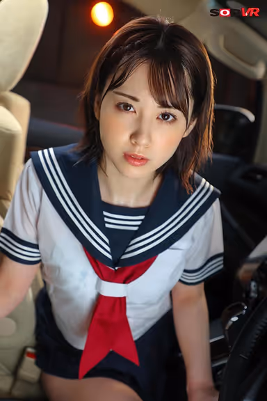 [VR] Sweaty And Steamy Girl. Thick Raw Car Sex With S*****t - Wan Horikita gallery