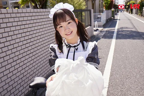 Maid Delivery Negotiate With A Maid's Side Job Letting Her Guard Down At A Guy's House, She Bends Over With Her Ass In His Face, And Suddenly Gets Fucked And Earns An Extra Helping Of Cum On Her Cute Little Face gallery