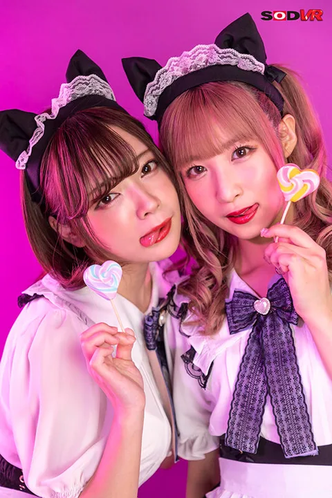 Pouty Threesome VR. Was Fingering Mio-chan During Business Hours At The Maid Cafe When Noa-chan Caught Us! They Both Love Me A Ton And Get A Pouty Attitude While They Fight Over Me. Their Pussies Drip As They Lust Over Me For Pleasure All At Once For A Threesome. gallery