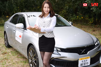 [VR] Sexual Practice Course In The Car After Practical Training Is Over! Low Speed <-> High Speed Gear Change From Megumi Who Squeezes Out Every Drop Of Cum Riding His Cock. Megu Mio. gallery