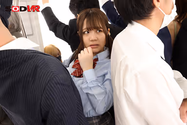 [VR] I'm In A Crowded Train, And There, Standing Before Me, Is A Girl With Big Tits! You Are Helpless Against This Irresistible Wave Of Titties That Press Against You In This VR Video gallery