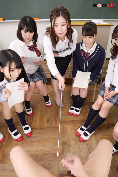 [VR] Invited To Model To Help With A Lesson For Health Class At A Girls' School... A Legitimate Exhibitionist VR Experience Where His Dick Gets Messed Around With Non-stop. gallery