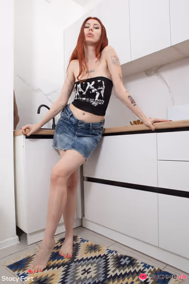 Foxy Redhead Stacy Fort Gets A Messy Mouthpie After Sex gallery