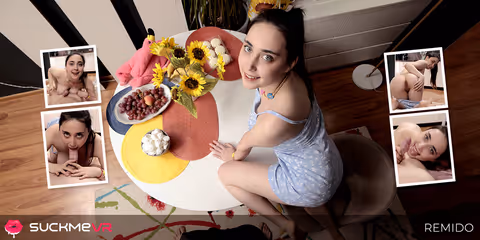 New Juicy Brunette Remido Has Perfect Blowjob Eyes