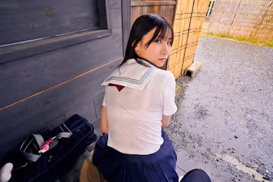[VR] With You, Who Was Dripping Wet at the Bus Stop During A Sudden Rain On A Summer Day... Meru Ito, Mizuki Yayoi. gallery