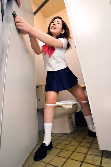 [VR] Public Toilets Pried Open Targeting Female S******s gallery