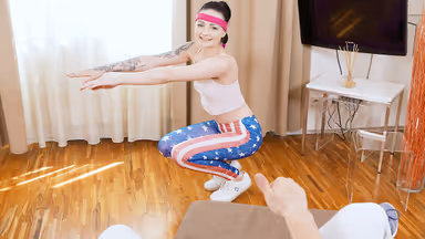 Workout viewer turns into fucker gallery