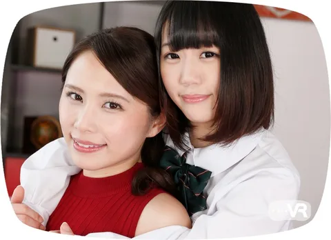 (VR) Ian Hanasaki Meru Iroha Two Girls Look Up At You While They Suck Your Cock gallery