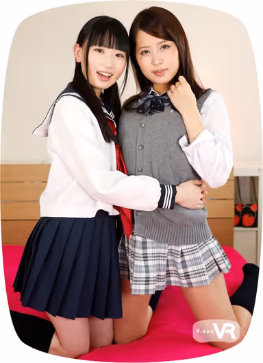 [VR] Miho Tono Shizuku Kotone They Both Stare While Sucking Cock gallery