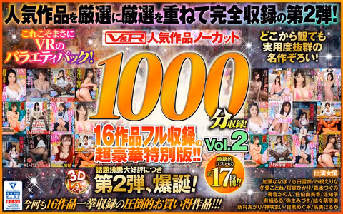 [VR] V&R Popular Works No-cut 1,000 Minutes Recording! Gorgeous Special Edition Featuring The Full Record Of 16 Works!! vol. 2