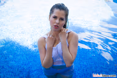 Poolside Story with Little Sister gallery