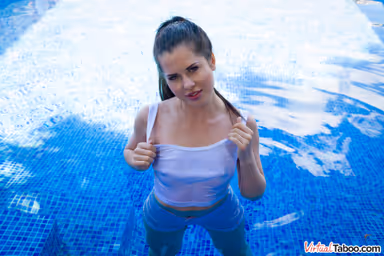 Poolside Story with Little Sister gallery
