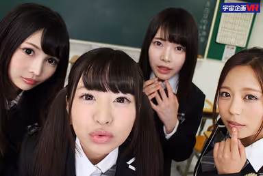 [VR] Super Long VR. Lovey-Dovey, Harem Creampie Sex With Cute Girls At School. Seiran Igashira, Shuri Atomi, Kanon Momojiri gallery