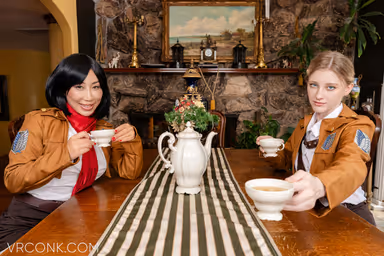 Attack on Titan: Mikasa Ackerman & Historia Reiss (A Porn Parody) gallery